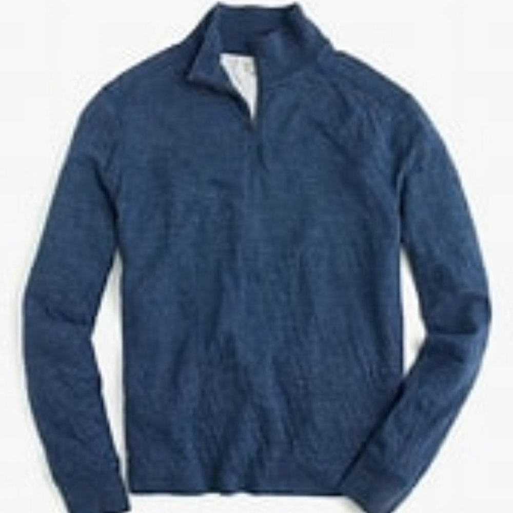 J. Crew Double-Knit Half-Zip Pullover